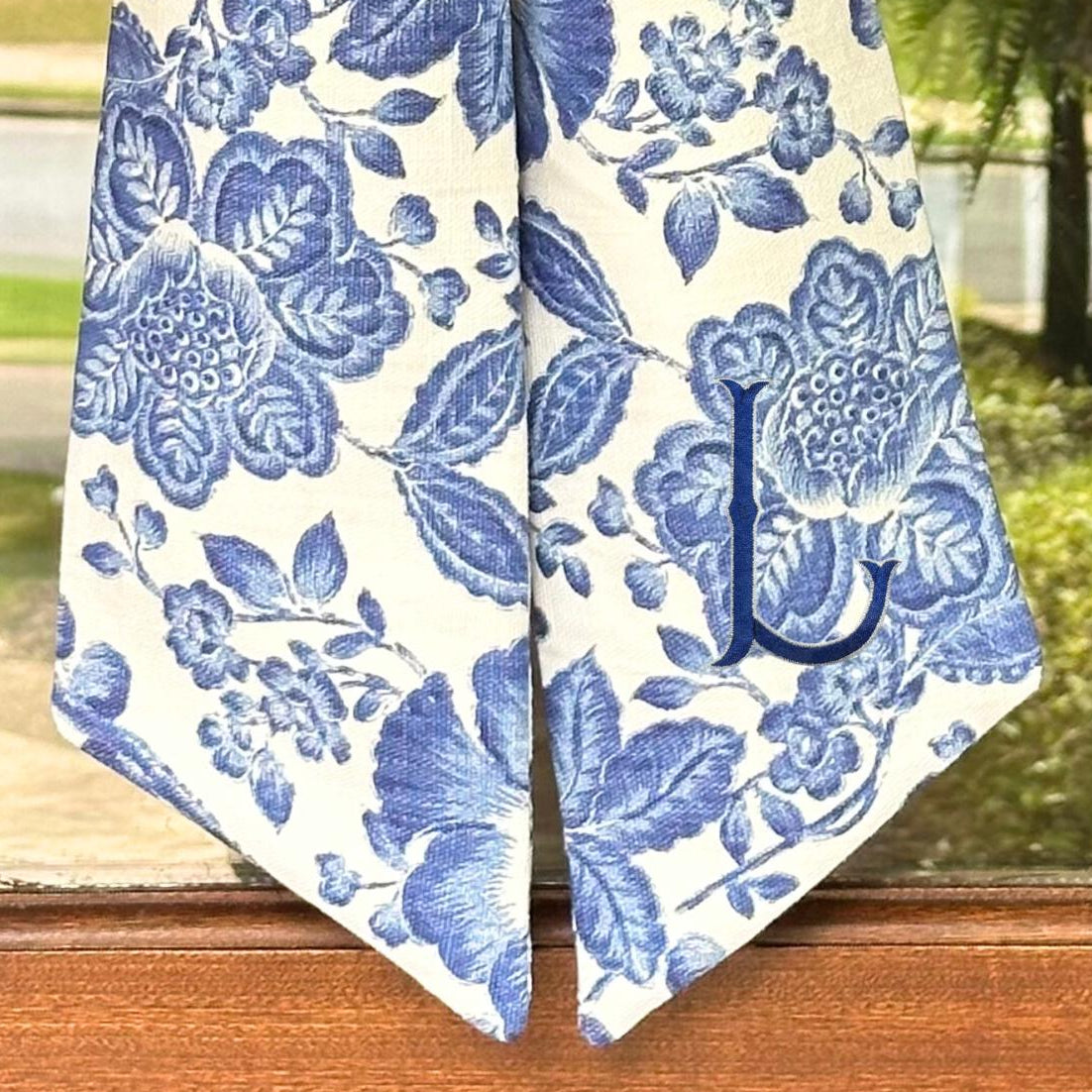 Blue Chinoiserie Sash