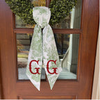 Green Toile Sash