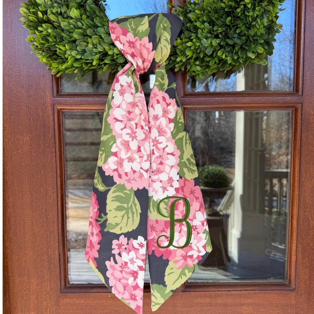 Pink Hydrangea Sash