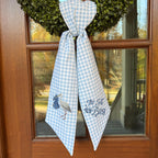 Boy Stork Gingham Sash