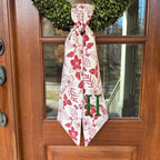 Red Floral Sash