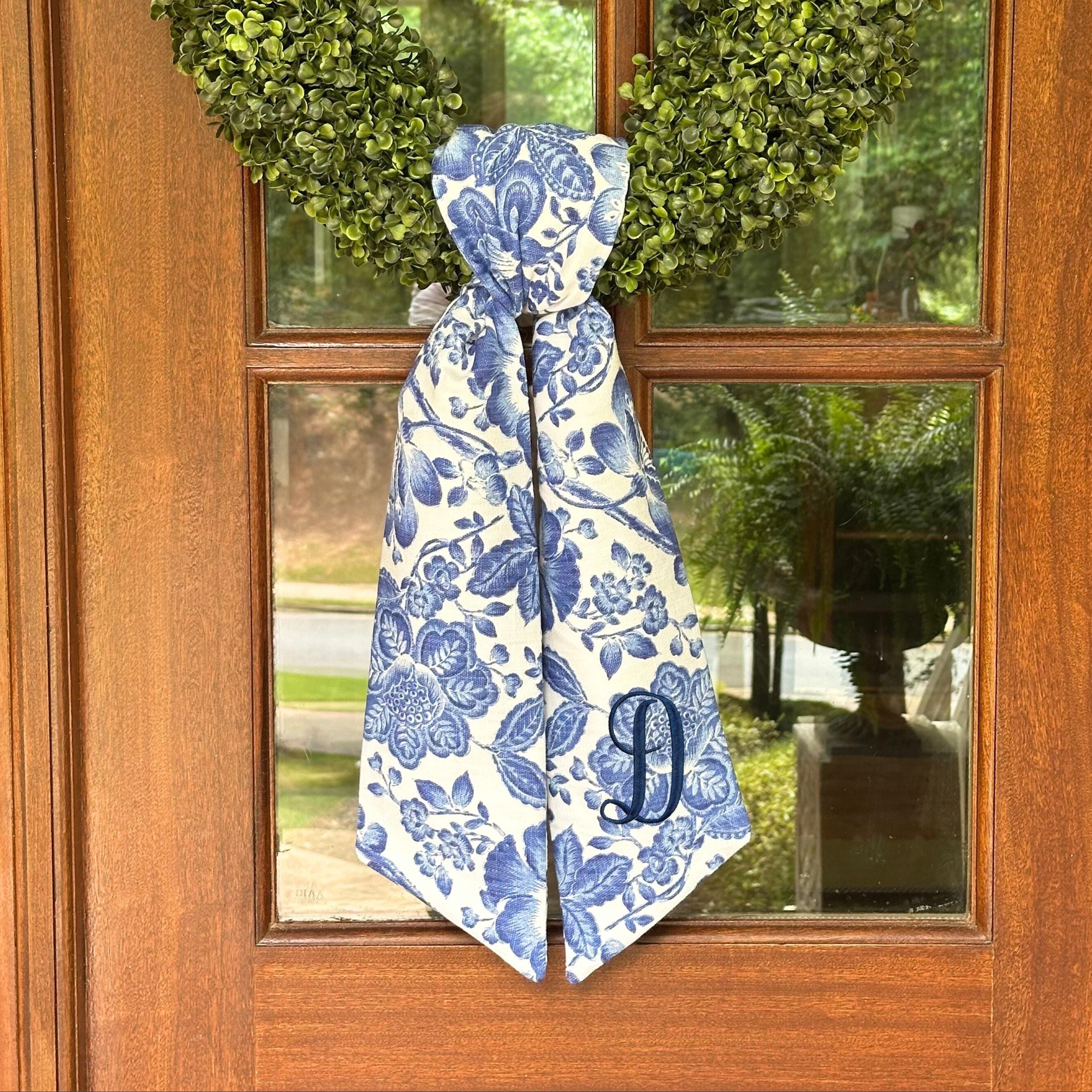 Blue Chinoiserie Sash