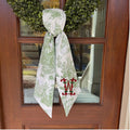 Green Toile Sash