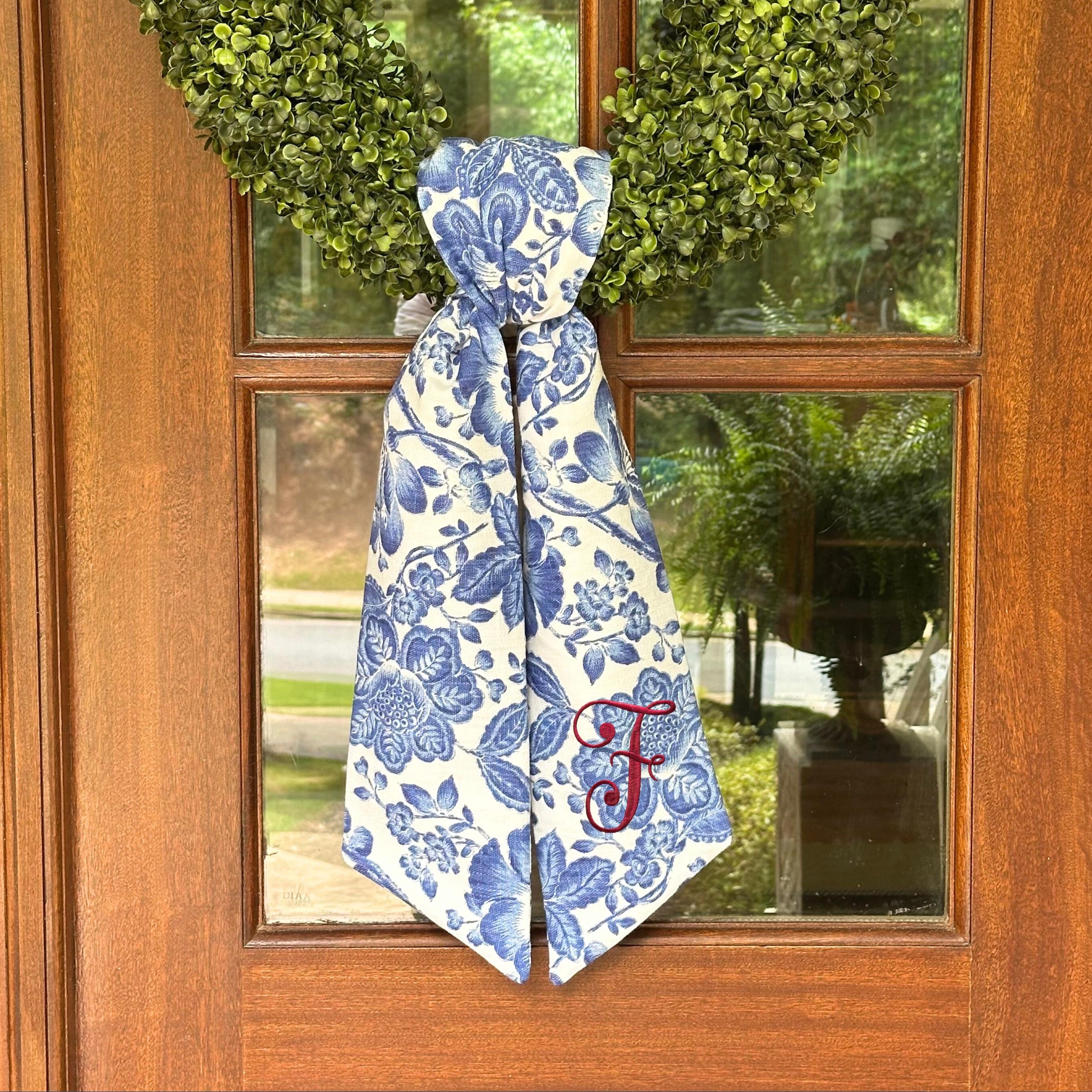Blue Chinoiserie Sash