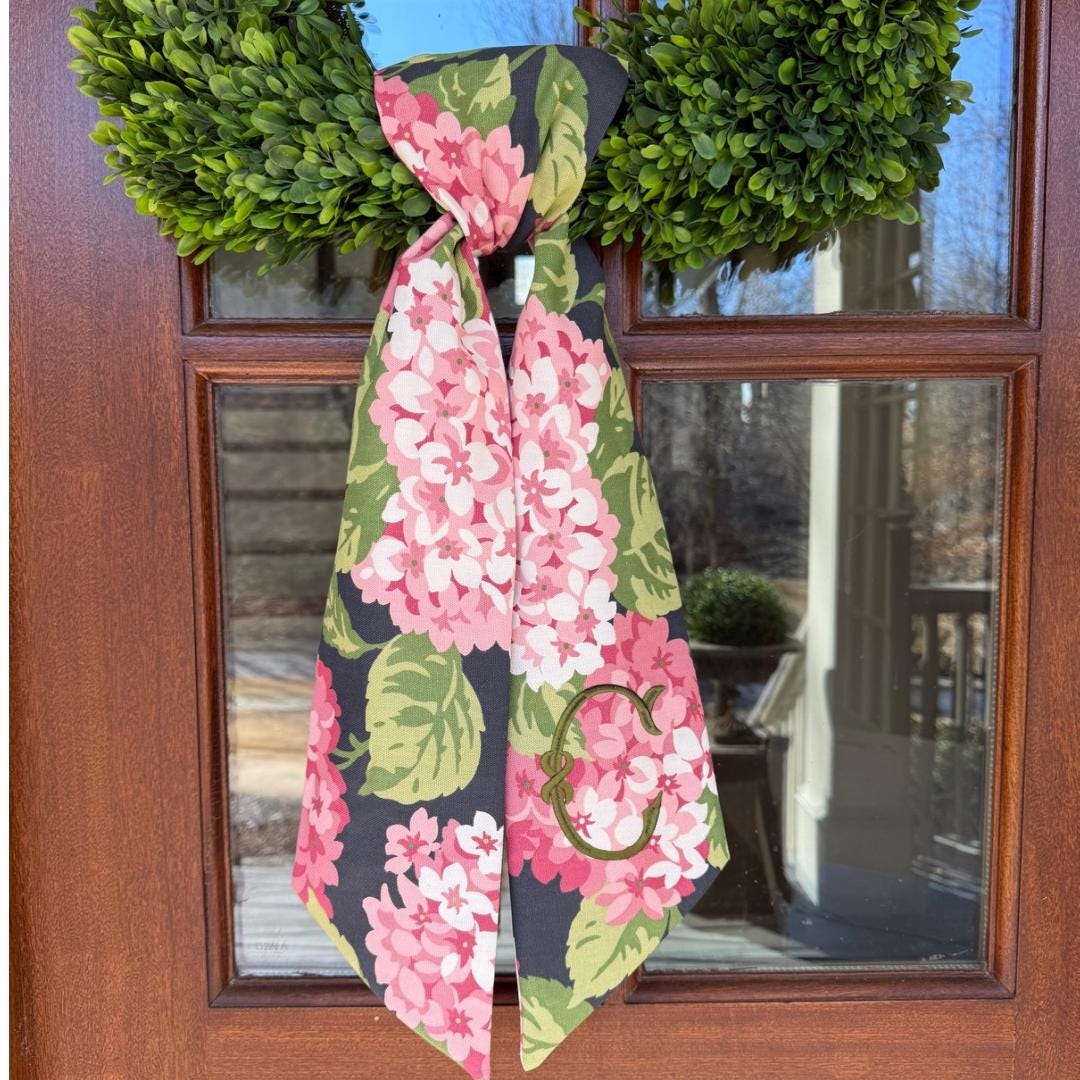 Pink Hydrangea Sash