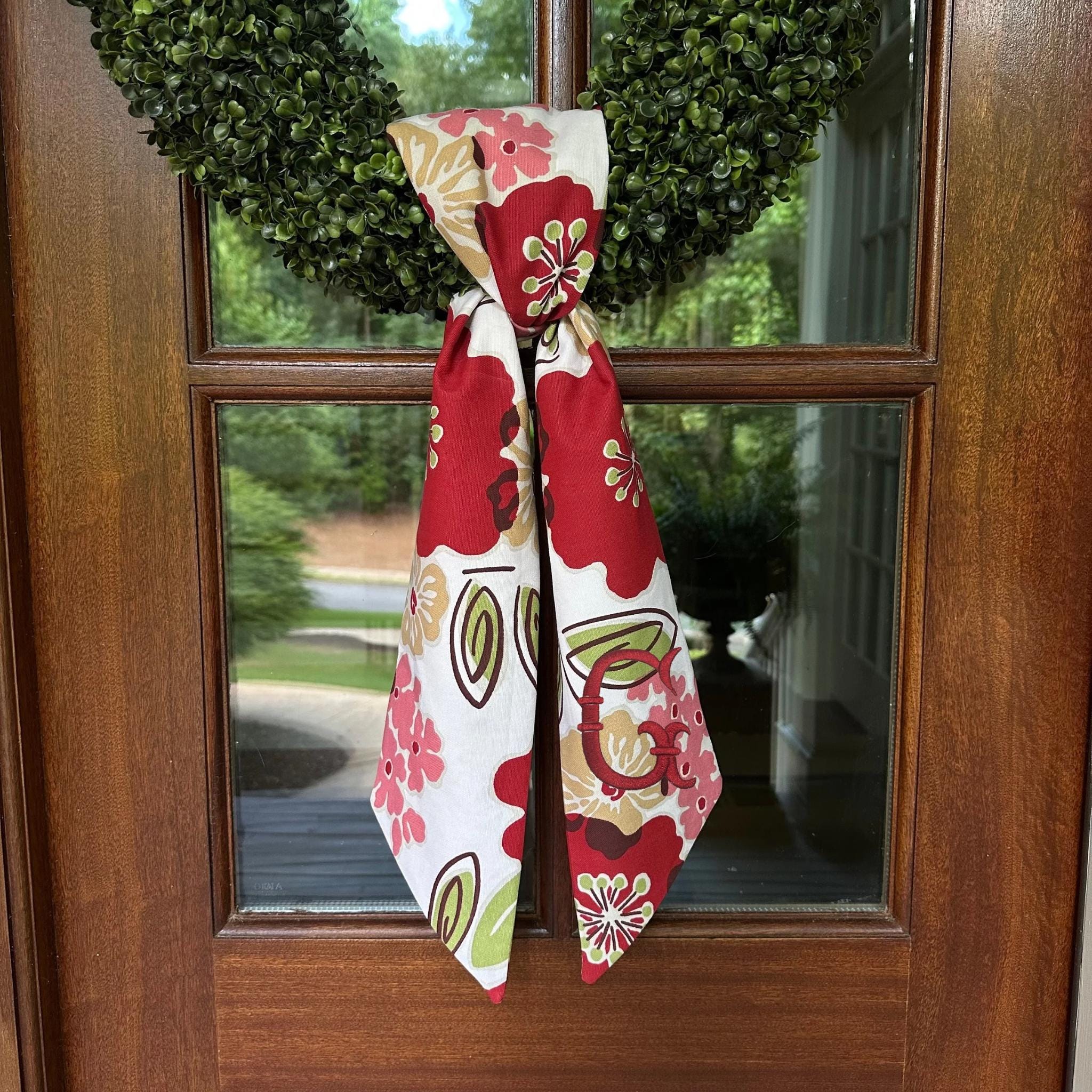 Red Floral Sash