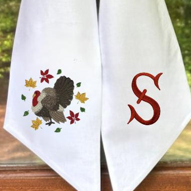 Turkey in Leaves Sash