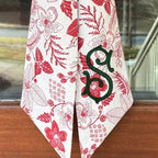 Red Floral Sash